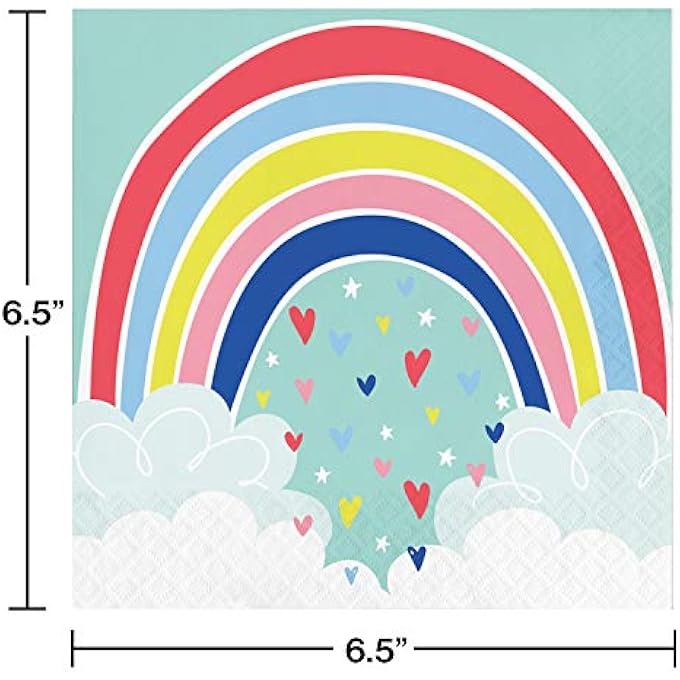 OVER THE RAINBOW LUNCHEON NAPKINS 16-PIECE - Image 2